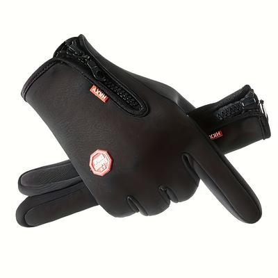 TEMU A Pair Of Men's Golf Gloves That Are Warm, , And Touchscreen Compatible, Made From Nylon Material (choose Size Hand ), An Ideal Gift Option.