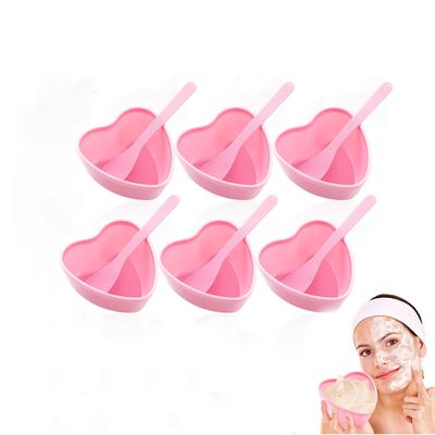 TEMU 6-pack -shaped Facial Mask Mixing Bowls With Spatula, Plastic Unscented Diy Skin Care Tools, Esthetician Supplies For Women, Home Beauty Routine Accessories, No Power Or Battery Needed