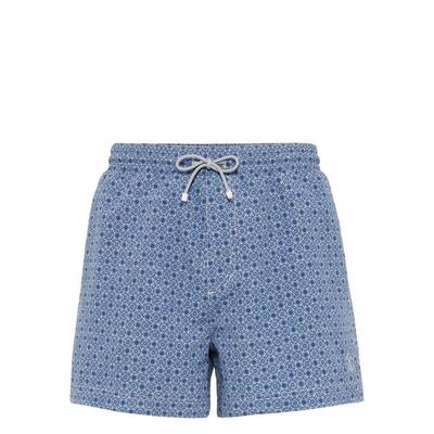 Graphic-print Swim Shorts - Blue - Brunello Cucinelli Beachwear