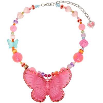 Ssense Exclusive Tarina Tarantino Edition Butterfly Brit Charm Necklace - Pink - Im Sorry by Petra Collins Necklaces