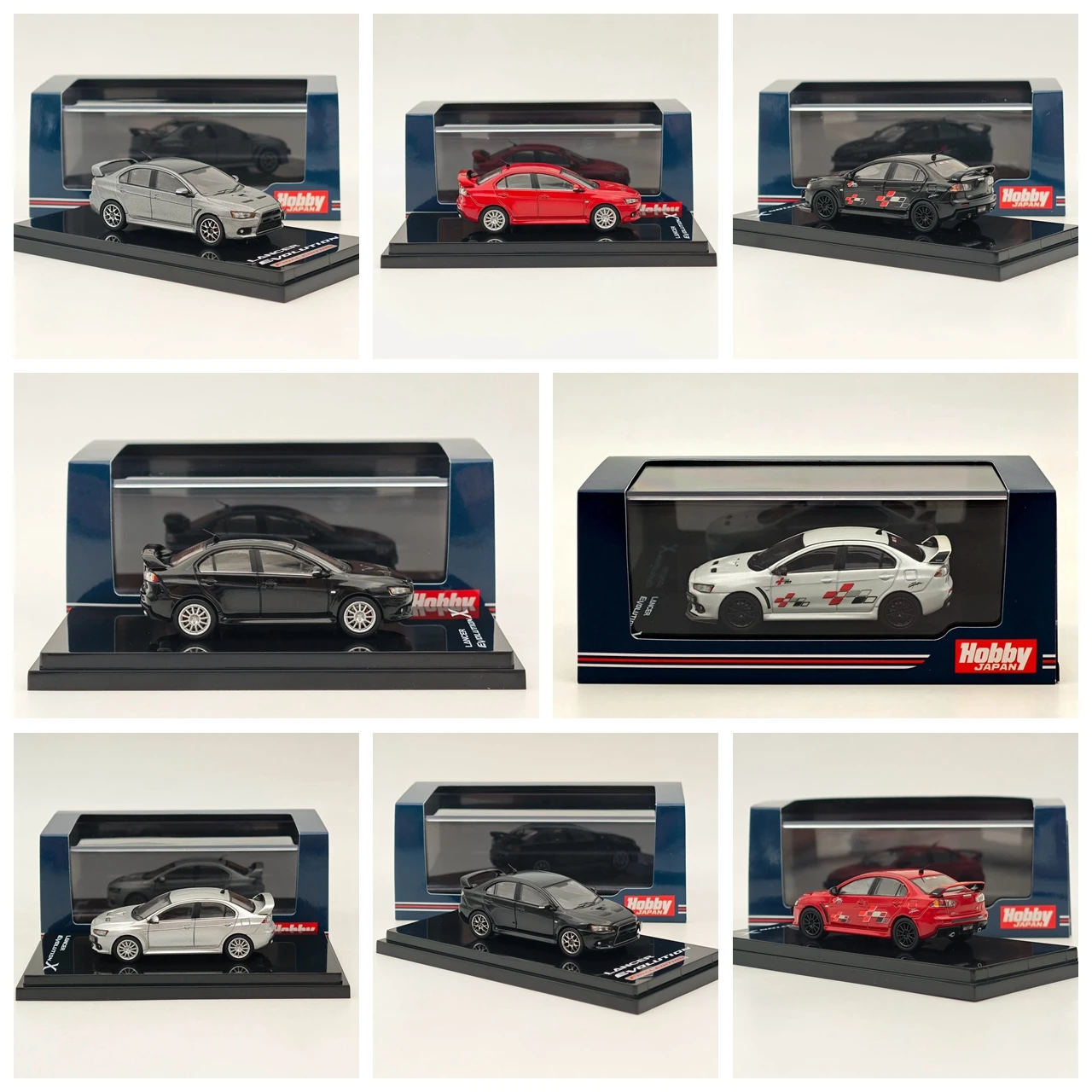 Hobby Japan 1/64 für Lancer RS Evolution III IV X INITIAL D Evo 9 MR RALLIART Cool Phantom Final Edition Diecast Modelle Auto Spielzeug