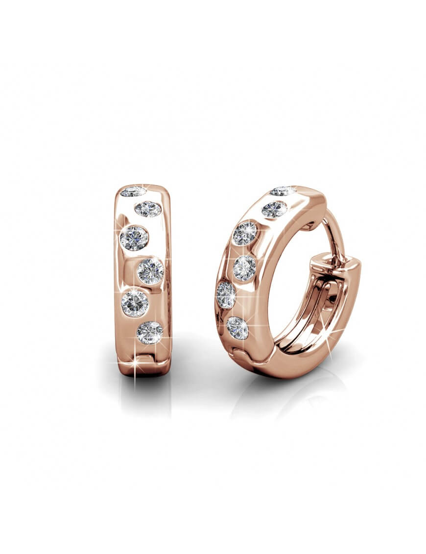 Joy Ohrringe - Rose Gold und Kristall Image