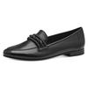 Slipper MARCO TOZZI, Damen, Gr. 38, schwarz, Nappaleder, clean, modisch, Schuhe, Blockabsatz, Loafer, Businessschuh, Schlupfschuh mit Zierriegel