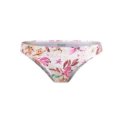 Bikini-Hose ROXY "Printed Beach Classics", Damen, Gr. M, US-Größen, weiß happy tropical swim, 87% Nylon, 13% Elasthan, Badehosen Image