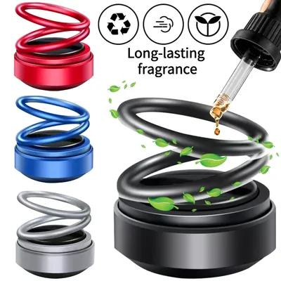 Solar Car Air Freshener Car Perfume Suspension Rotating Car Solid Perfume Aromatherapy ABS Double