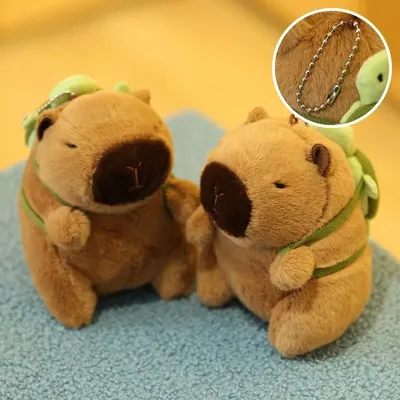 2025 New Capybara Plush Keychain Toy Realistic Capybara Stuffed Animals Toy Capybara Pendant for