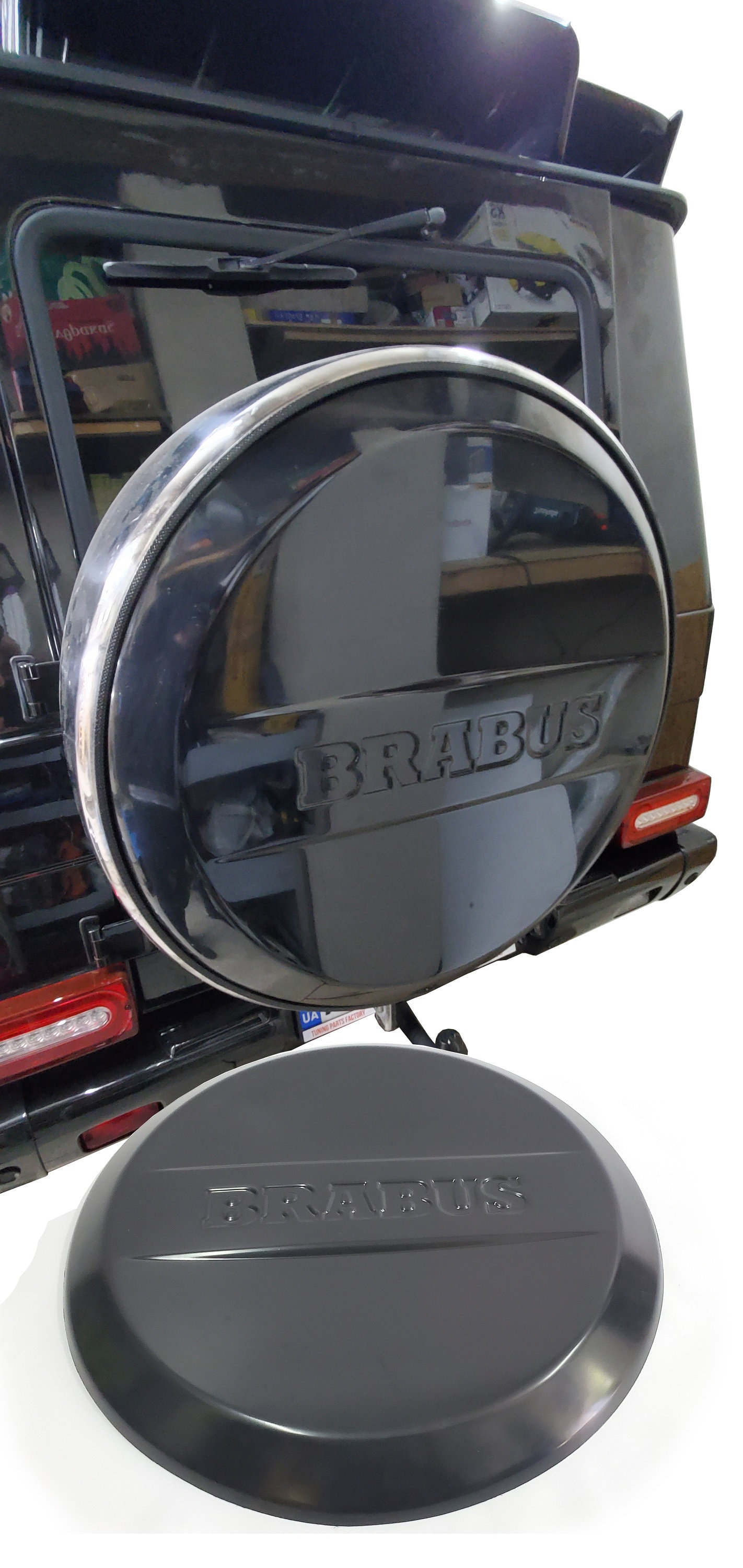 Copertura ruota di scorta Mercedes-Benz W463A Brabus Style Classe G G63 G65 custodia attiva