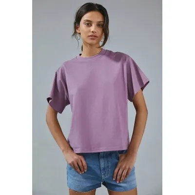 BDG Boxy T-shirt - Purple S at Urban Outfitters