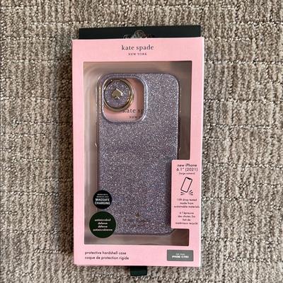 Kate Spade Cell Phones & Accessories | Kate Spade Glitter Iphone 13 Pro Case | Color: Purple | Size: Iphone 13 Pro
