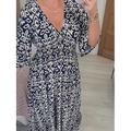 Damen Langes Kleid Maxikleid Freizeitkleid Boho Chic Kleider Boho-Kleid Elegant Bohemien Stilvoll Urlaub Lässig Täglich Normale Passform Grafik Kurzarm V Ausschnitt Rote Marineblau Blau Grün Sommer