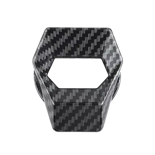 Kohlefaser Auto Motor Start Stop Schalter Knopfabdeckung Zündung Kratzschutz dekoratives Auto Autozubehör Interieur Auto-Styling Image