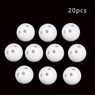 TEMU 20-pack 24mm Plastic Rattle Bell Balls For Small Pets - Toy Accessories, Diy Beads, Patterned Design, Material, No Batteries Required