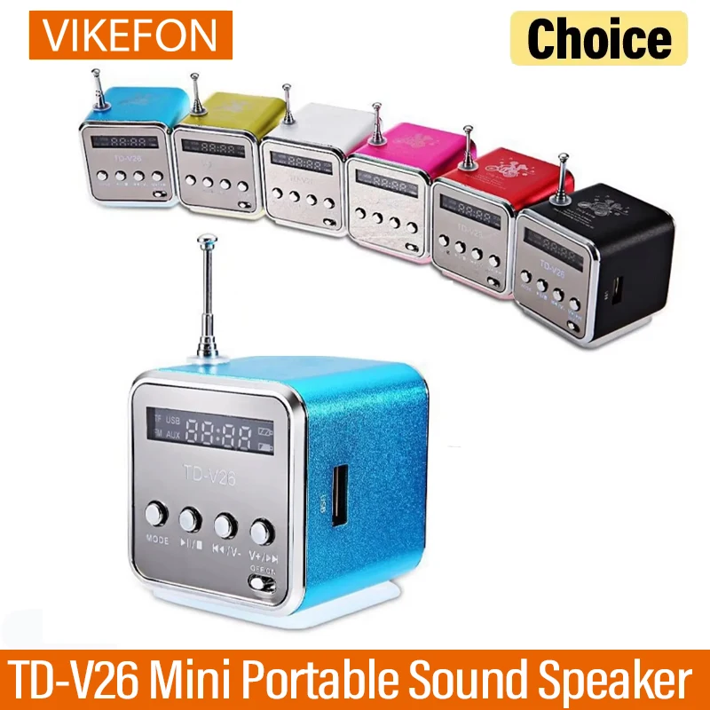Wiederaufladbares tragbares Radio FM tragbares Miniradio Mini High Bluetooth Portable Voice Geeignet für Computer-Handy MP3-Musik Image