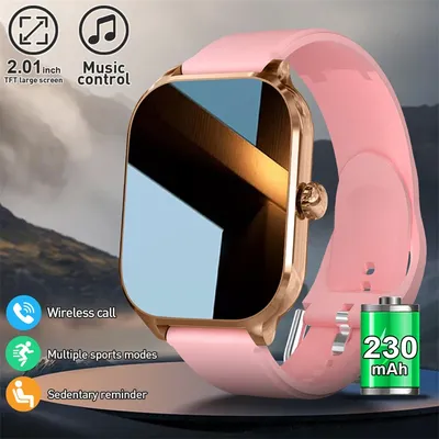 LIGE Wireless Calling Smart Watch Spielen Musik Smartwatch Gesundheitsüberwachung Fitnessuhr Männer Sport Wasserdichte Uhren für Frauen Image