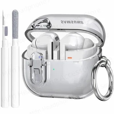 Transparentes Schloss mit Reinigungsset Hülle für Samsung Galaxy Buds 3/Galaxy Buds 3 Pro für Galaxy Image
