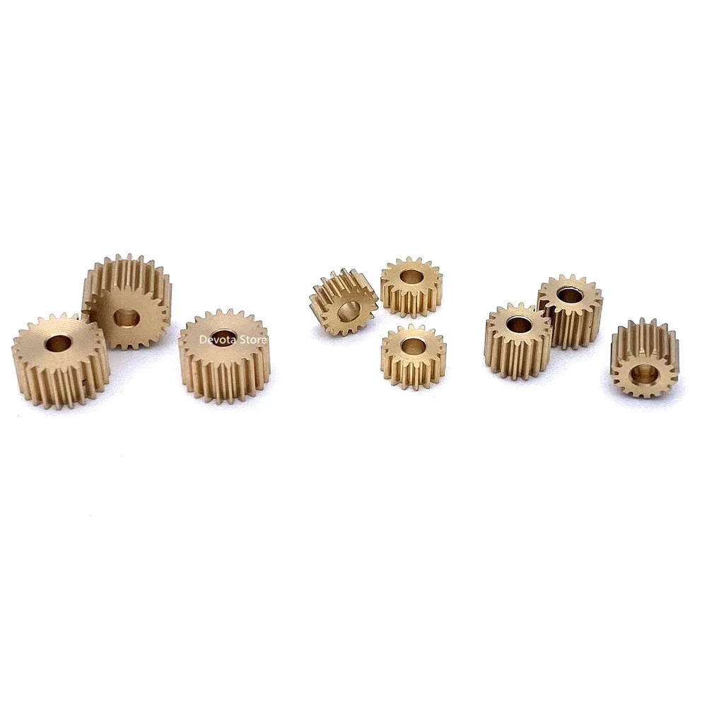 0,3 m 16/17/18/19/20/21/22/23 Zähne Kupfer Getriebe 1,5/2/3/4 mm Loch DIY Modell