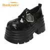 2025 frauen Hohe Plattform Leder Schuhe Neue Frühjahr 10 CM Heels Chunky Turnschuhe Weibliche Spitze-up Metall Loafer wanderschuhe Frau