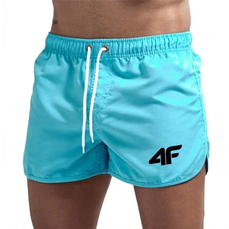 Herren-Shorts 2025, Strandhose, Sommer, Schwimmen, Fitnessstudio, Hose, schnell trocknend, Schwimmen, Homme, Surfen, Lüften, Kordelzug, modisch, lässig, täglich Image