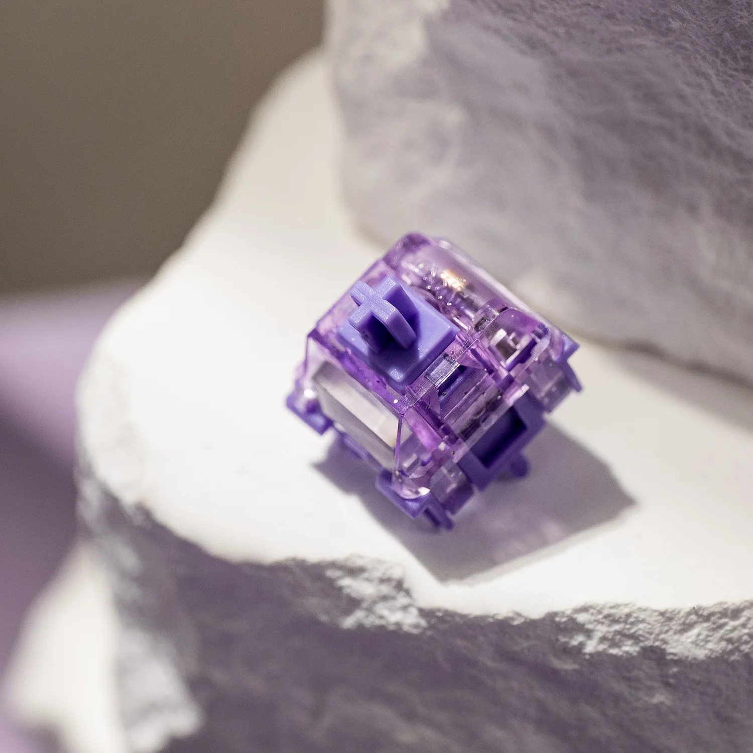 Akko Starlit Switches 5 Pins 45gf Low Operating Linear POM Tastaturschalter werkseitig geschmiert für mechanische MX-Tastatur (45 Stück) Image