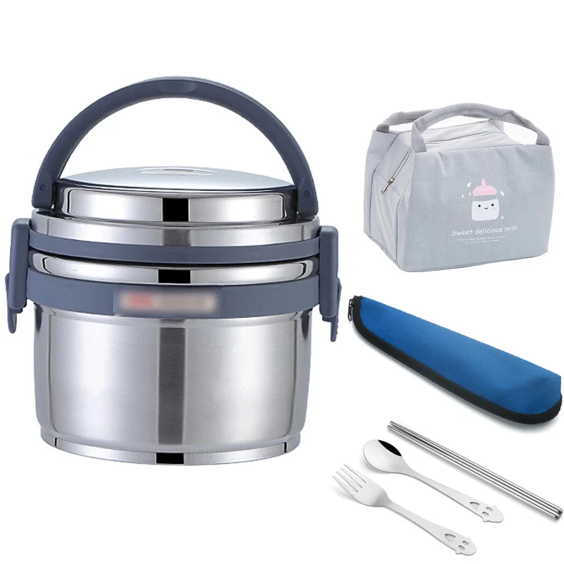 8 ore di vuoto termico Bento Box isolamento in acciaio inossidabile 304 Lunch Box portatile per bambini contenitore per alimenti scolastici per bambini