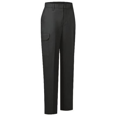 RED KAP PT89BK 04 28 Women's Work Pant, 4, Black, 35% Cotton, 65% Polyester