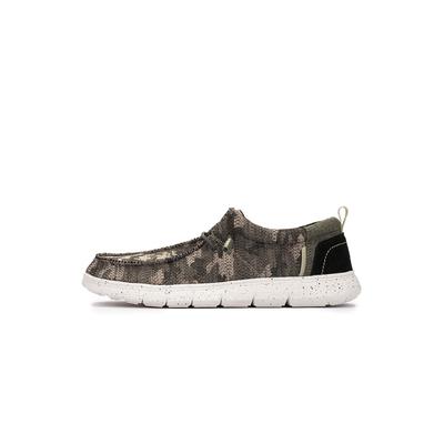Tarnfarbene und gelbe Herrenschuhe Image