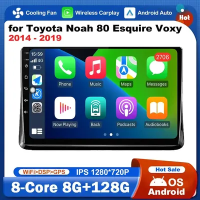 WiFi Touch Screen GPS Car Audio Multimedia Player Android OS 10 '' for Toyota Noah 80 Esquire Voxy