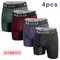 4 pcs Bamboo Men Underwear Boxers Breathable Mens Boxershorts Men