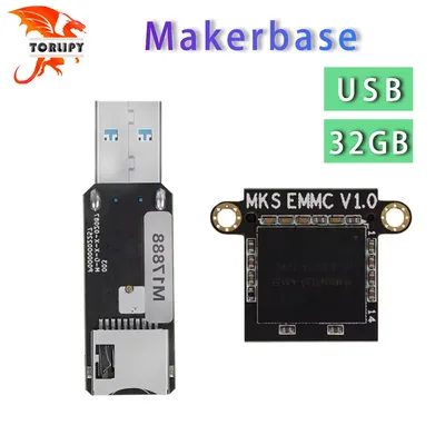 Makerbase MKS EMMC-ADAPTER V2 USB 3.0 Reader 32GB memory expansion card For MKS EMMC Module Micro SD