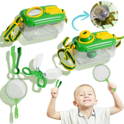 Insect Observation Box With Magnifying Glass Children's Insect Observation Box Transparent