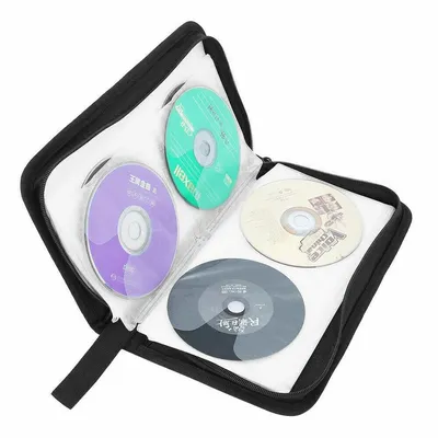 80-Sheets Car CD Case Disc DVD Storage Bag High-capacity Sleeve Holder Storage Box Wallet Box