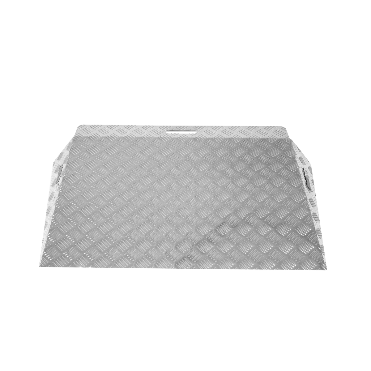 Baumarktplus TRUTZHOLM Türschwellenrampe ca. 10 cm Höhe 60 cm Traglast 250 kg Aluminium grau Stufenrampe Image