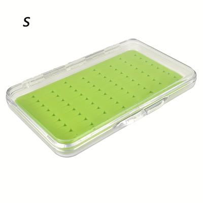 TEMU Sports Ultra- Fishing Box With Silicone Inserts - Transparent, Durable & High-quality Tackle Organizer For Flies Image