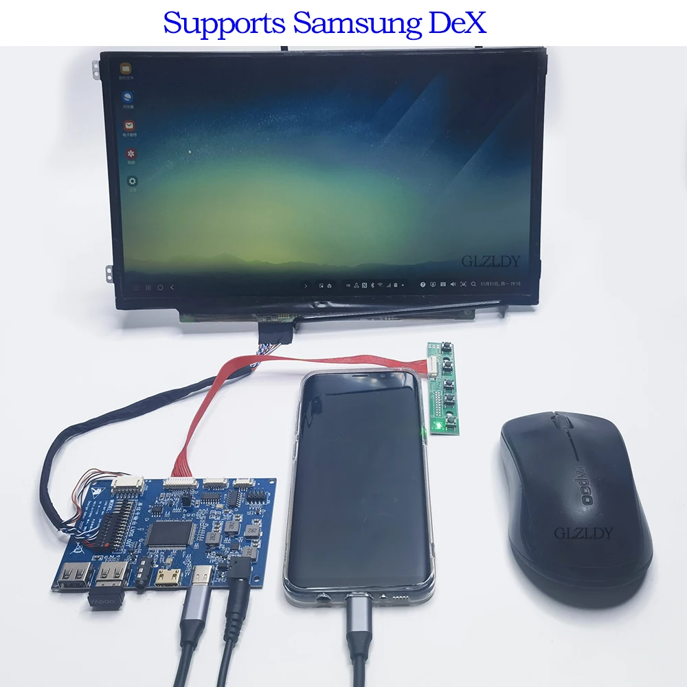 HDMI + TYPE-C USB LCD Controller Board für 17,3 Zoll N173HGE LP156WF1 1920*1080 40P LCD Controller Board DIY Display Samsung DeX Image