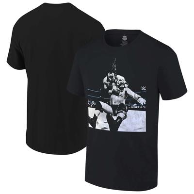 Schwarzes T-Shirt mit Grafik „Stone Cold“ von Steve Austin „Finishing Move“ von Ripple Junction für Herren Image