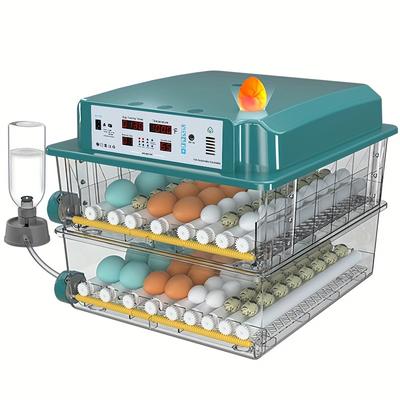 TEMU Fully Automatic Incubator, 120 Eggs Incubator, Display Days And Humidity, Can Automatically The Eggs, With Egg Lamp, 4 , Can Eggs Duck Eggs Eggs