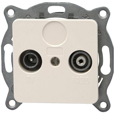 Antennensteckdose tv/rf Europa creme-weiß - Kopp Image