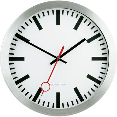 59002-07 Funk Wanduhr 30 cm Silber - Eurotime Image