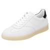 Sneaker REMONTE, Damen, Gr. 42, schwarz-weiß (weiß, schwarz), Leder, sportlich, Schuhe, Freizeitschuh, Halbschuh, Schnürschuh mit gepolstertem Schaftrand