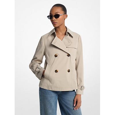 Michael Kors Cropped Trench Coat Natural L