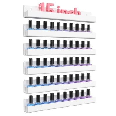 Nail Polish Rack Wall Mounted Shelf - 1.6