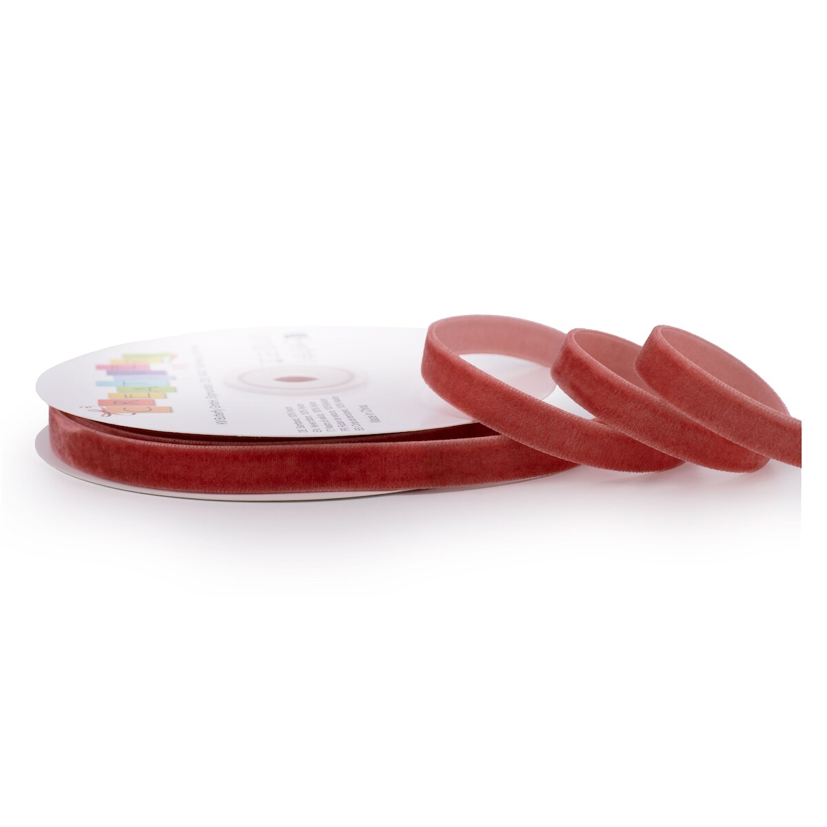 Creativery 10mm Samtband 10m Schmuckband Geschenkband Schleifenband Stoffband Terrakotta Image