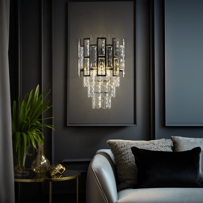 Raven Sconce | Luxury Crystal Sconce | Cool White (6000k) | MOD LIGHTING