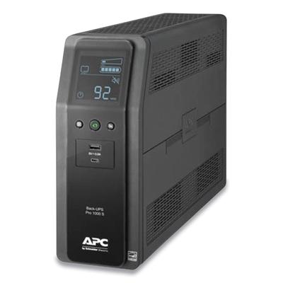 APC BR1000MS Back-UPS PRO BR Series SineWave Battery Backup System, 10 Outlets, 1000VA, 1080 J (SEUBR1000MS)