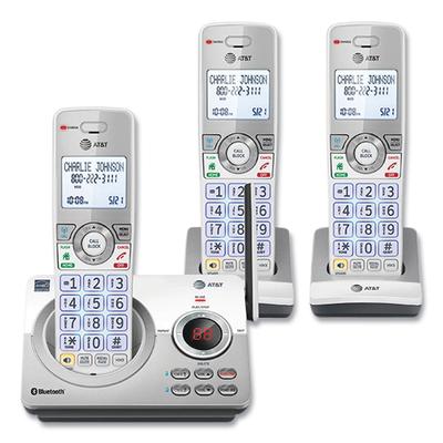 AT&T Connect to Cell DL72310 Cordless Telephone, Base and 2 Additional Handsets, White/Silver (ATTDL72310)