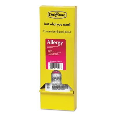 Lil' Drugstore Allergy Relief Tablets, Refill Pack, Two Tablets/Packet, 50 Packets/Box (LIL97117)