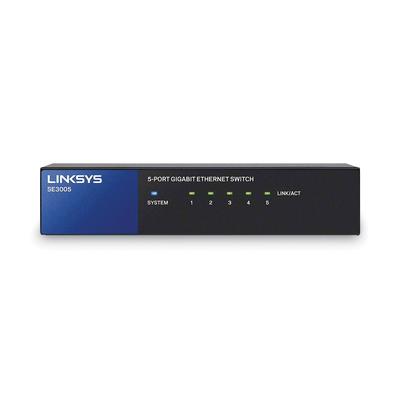 LINKSYS SE3005 Gigabit Ethernet Switch, 5 Ports (LNKSE3005)