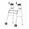 Medline Aluminum Upright Folding Walker with 5" Wheels, Junior, 1 EA (MDSUPWALKJR)