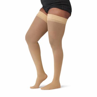 Curad Compression Hosiery, Thigh High, 20-30 mmHg, Tan, Size D (XL), 1 EA (MDS1708DTH)