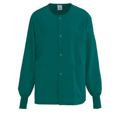 Medline PerforMAX Unisex Snap-Front Warm-Up Jacket, Evergreen, Size 2XL, 1 EA (829JEGXXL)